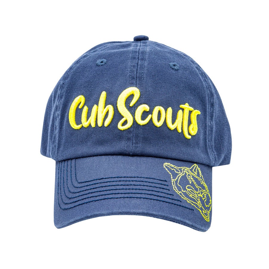 Cap Cub Scout Script Cap Navy Blue